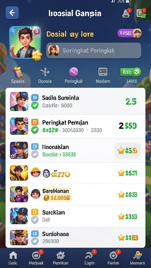 Tampilan awal yang menarik dan penuh warna.