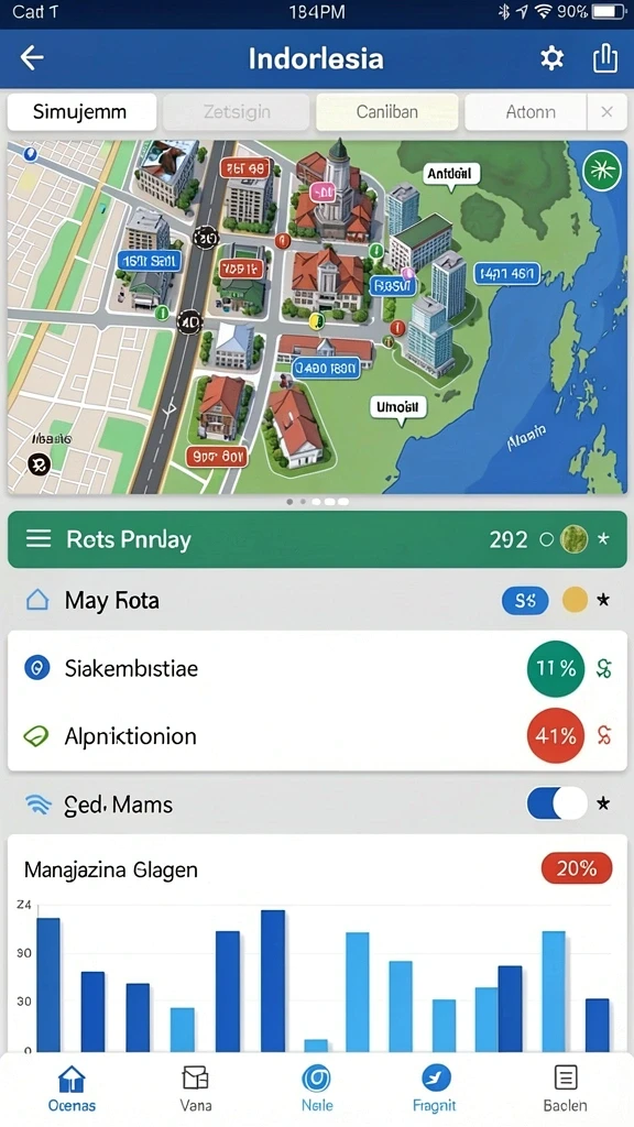 Tampilan antarmuka utama yang menarik dan mudah dinavigasi.