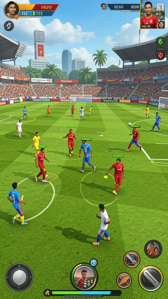 Tampilan awal game yang menarik dan penuh warna.