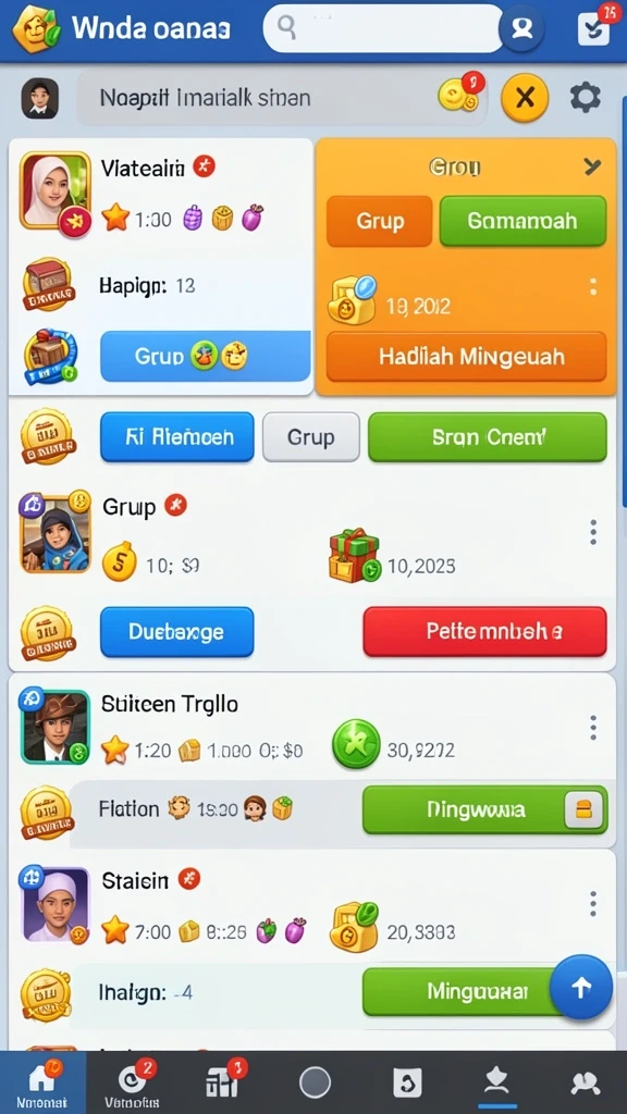 Mode multiplayer yang memungkinkan bertanding dengan pemain lain.