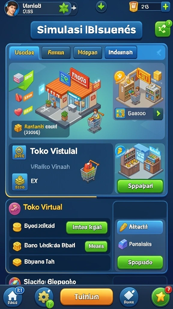 Tampilan antarmuka yang modern dan menarik.
