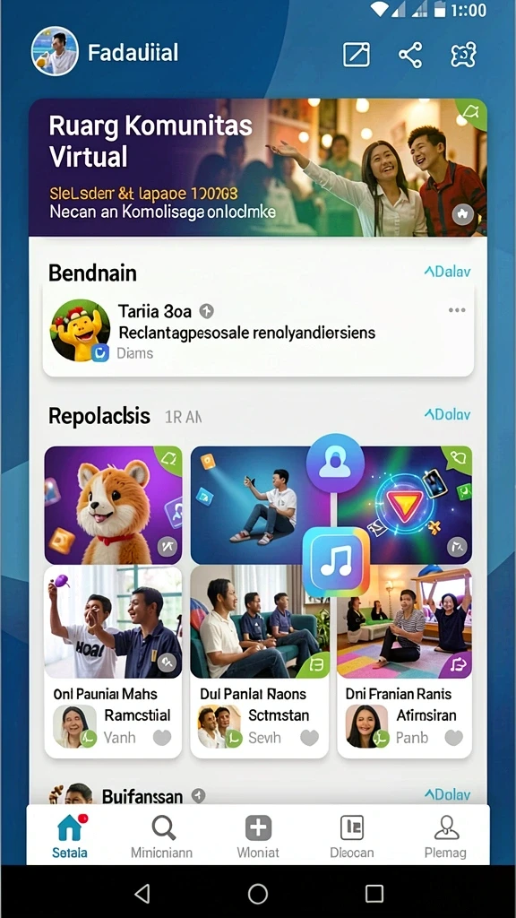 Menampilkan karakter utama dalam aksi pertarungan.