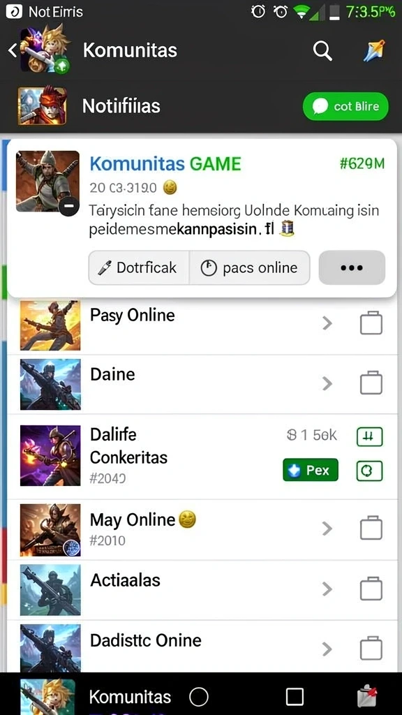 Pengguna dapat menikmati permainan dengan fitur bonus.