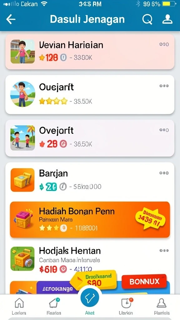 Misi menantang dengan desain level yang kreatif.