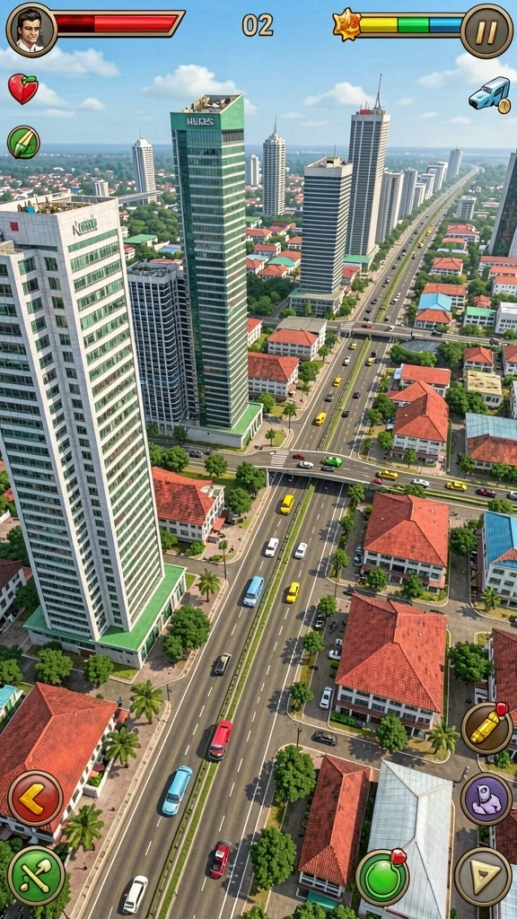 Tampilan utama aplikasi LUCKYDF yang menarik.