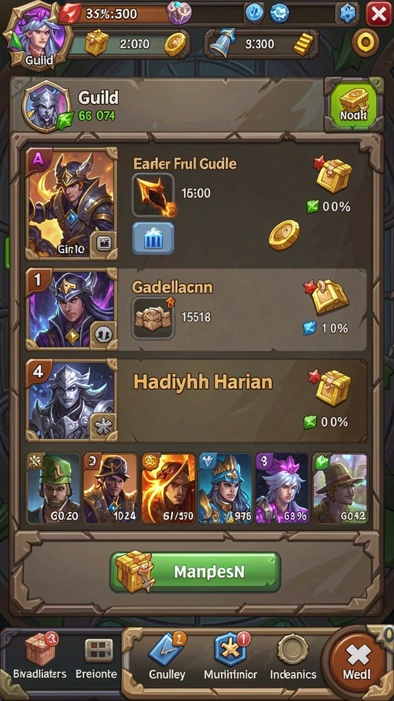 Screenshot fitur interaktif LUCKYDF.