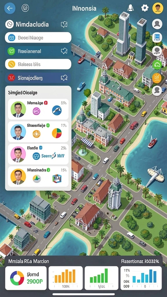 Karakter dengan desain unik dan menarik.