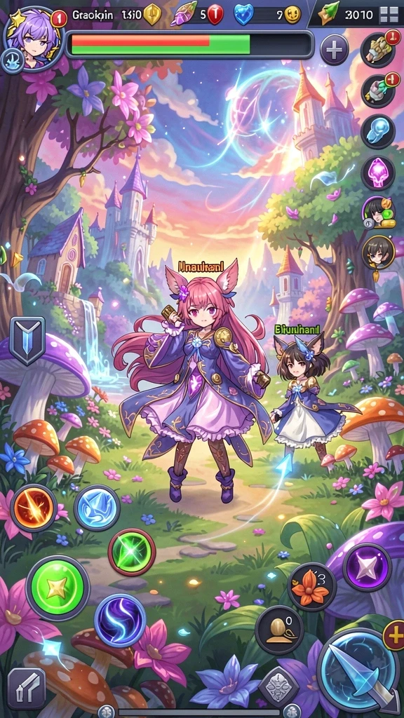 Ilustrasi aksi seru dalam gameplay.