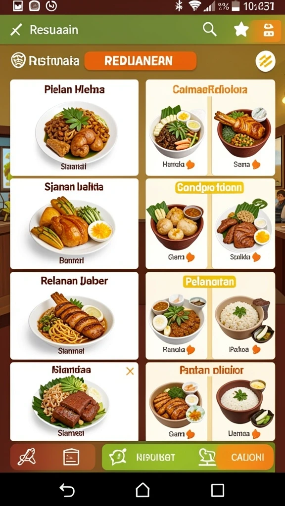 Karakter dengan desain yang unik dan beragam.