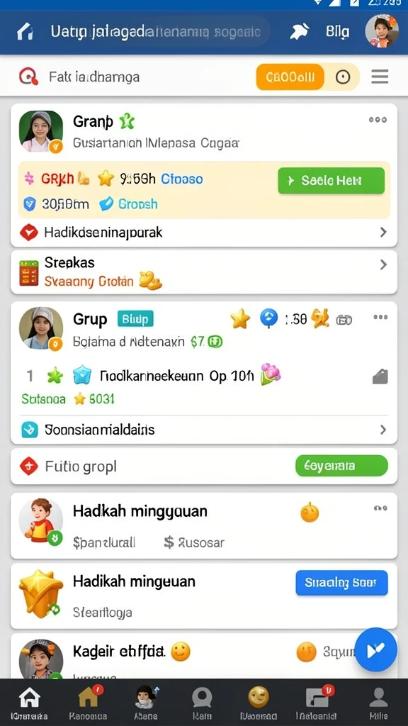 Tampilan utama yang menarik dan mudah dinavigasi.