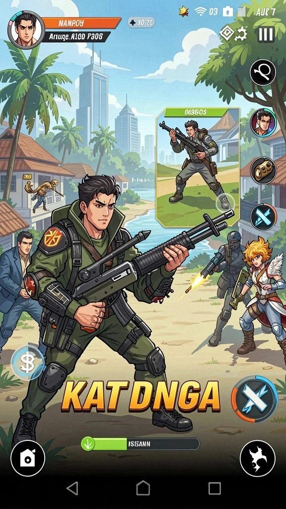 Gameplay yang intens dan penuh tantangan.