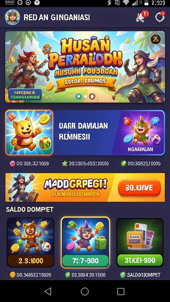 Pengalaman bermain yang mudah dan menyenangkan.