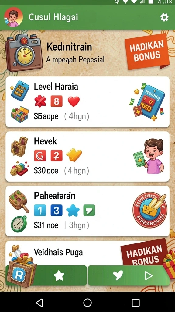 Karakter yang dapat dipilih dengan kemampuan unik.